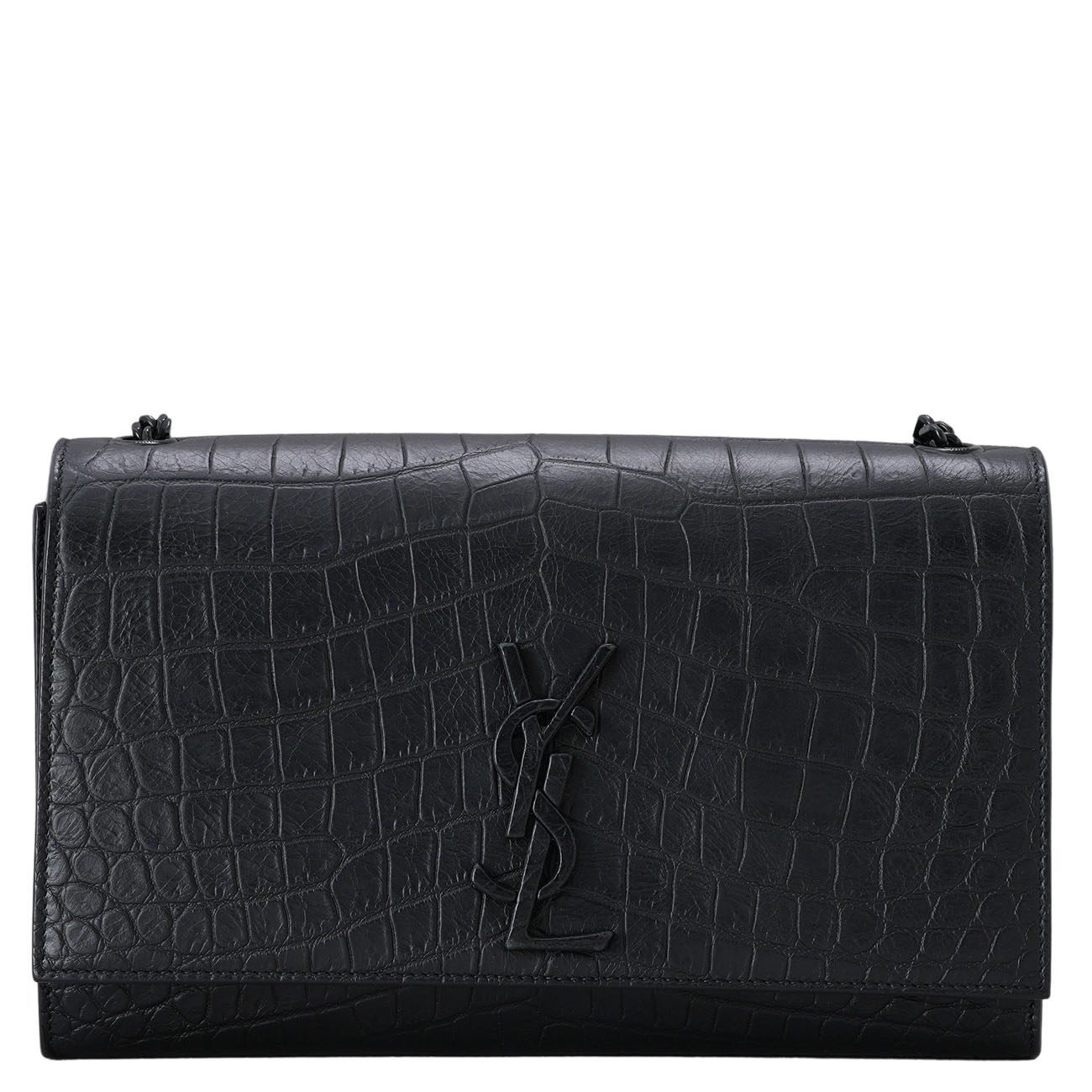 YVES SAINT LAURENT(USED)생로랑 와니 패턴 케이트 체인 숄더백